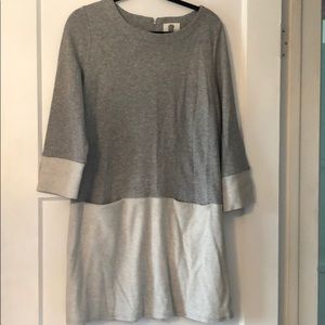 3/4 Sleeve Sweatshirt Dress with Pockets